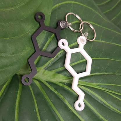 Dopamine Molecule Keychain