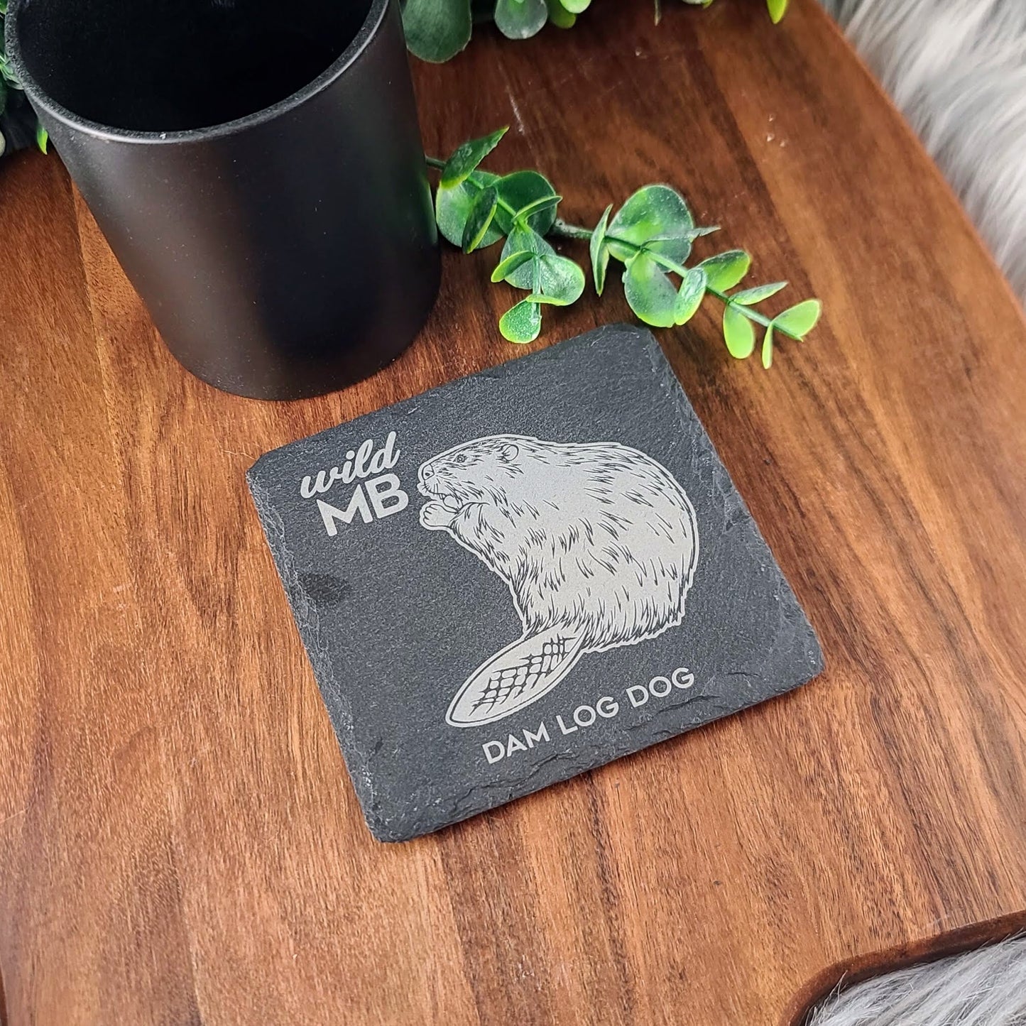 Wild MB Coasters - Natural Slate