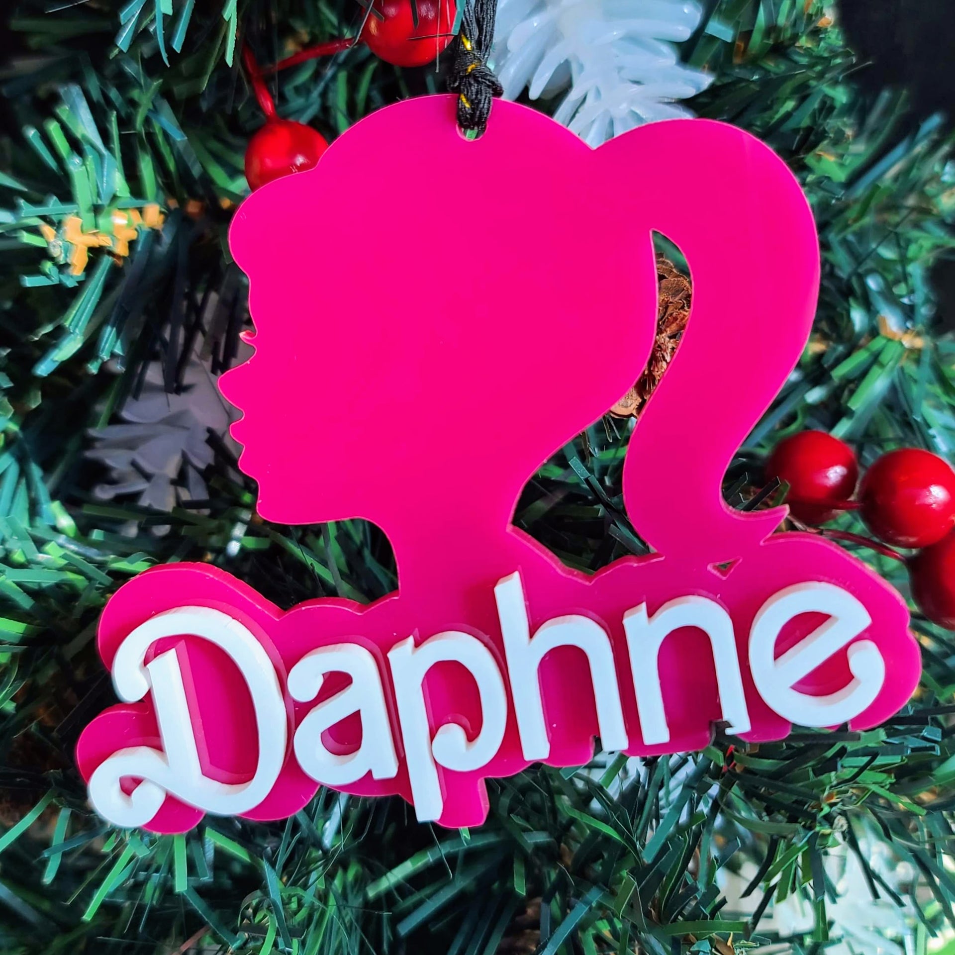 Custom Name Ornament Barbie Fan Ornament Personalized Ornament 