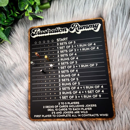 Frustration Rummy Game Board