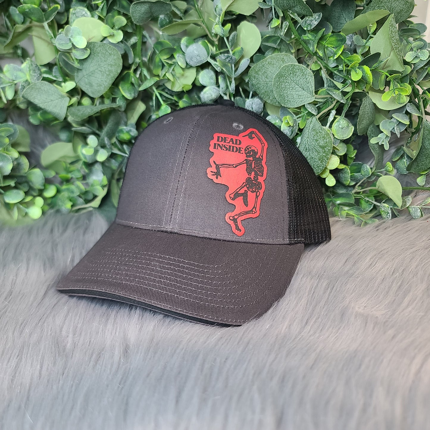 Baseball Hat - Adjustable - Custom Engraved Leather Patch Available