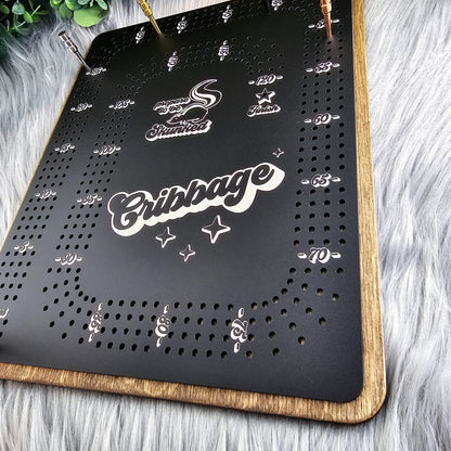 4 Track Cribbage Game Board