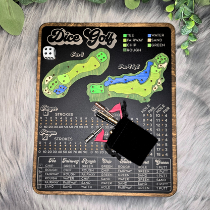 Dice Golf Game Board