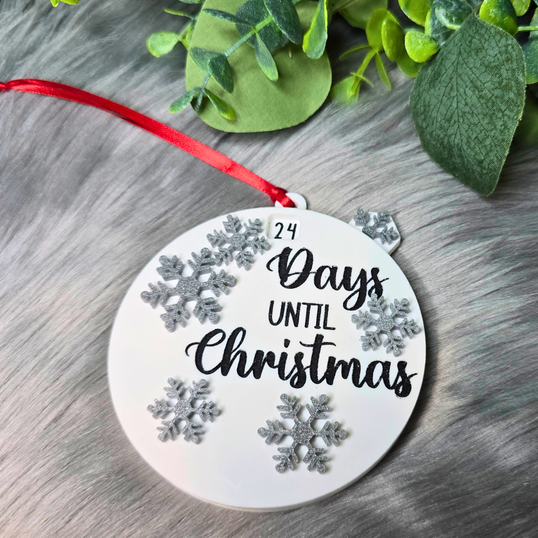 Days Until Christmas Countdown Ornament