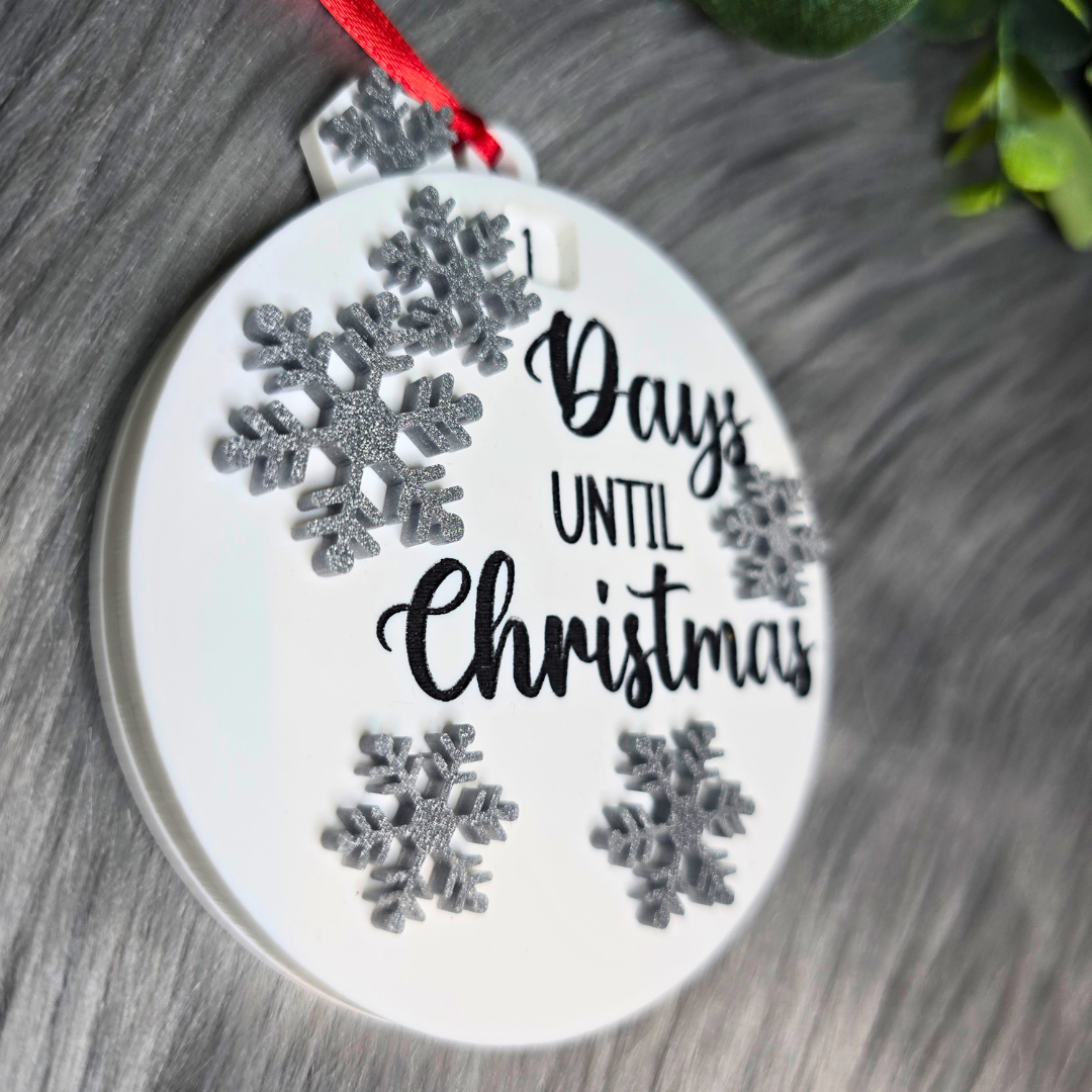 Days Until Christmas Countdown Ornament