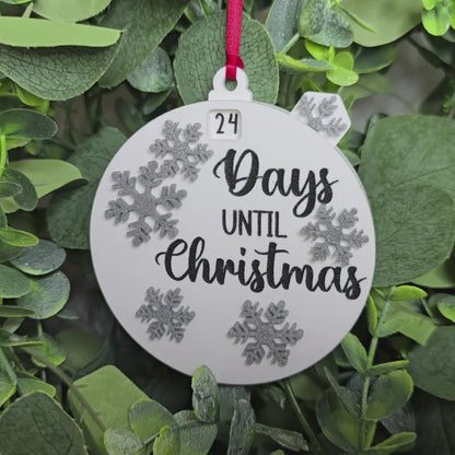 Days Until Christmas Countdown Ornament