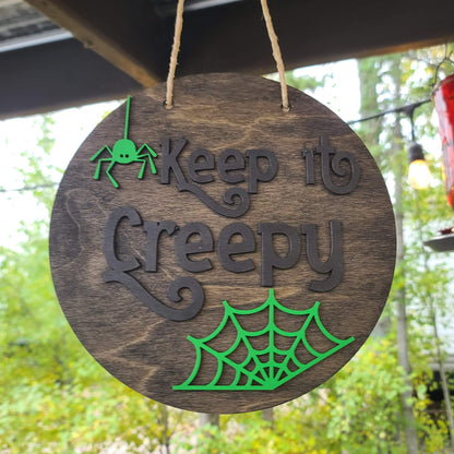 Halloween DIY Sign Kit - Keep it Creepy