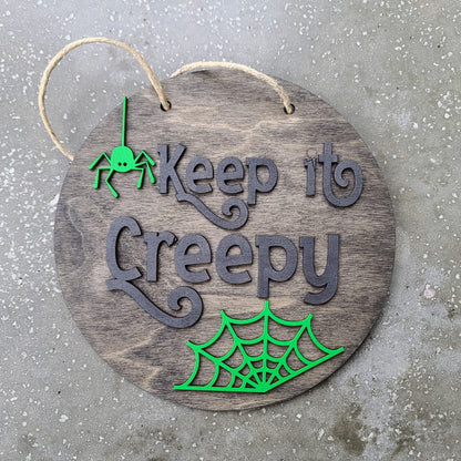 Halloween DIY Sign Kit - Keep it Creepy