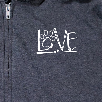 Puppy Love Zipper Hoodie