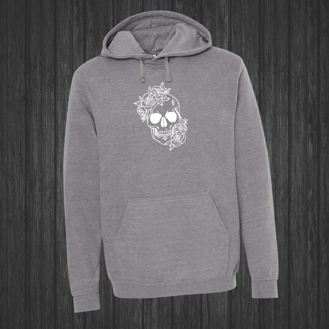 Floral Skull Hoodie