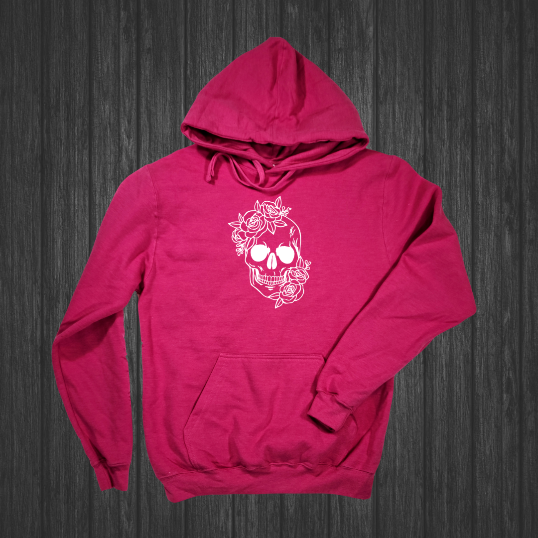 Floral Skull Hoodie