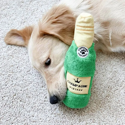Happy Hour Crusherz Dog Toys - Champagne